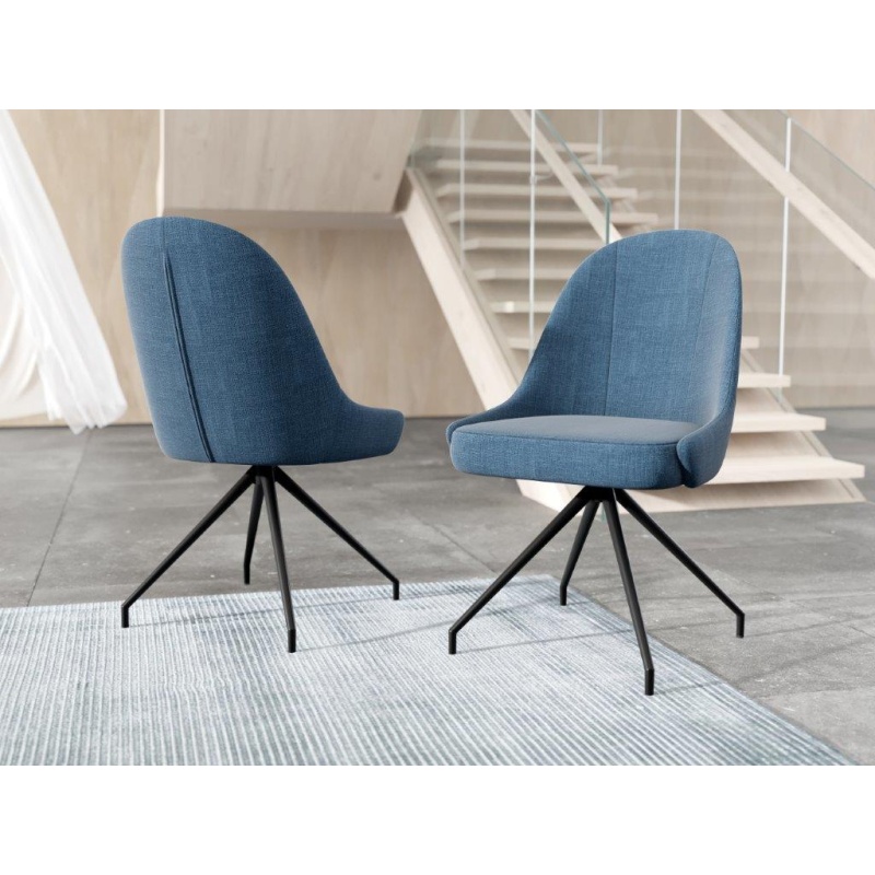 Akante Miami Swivel Dining Chair - Blue