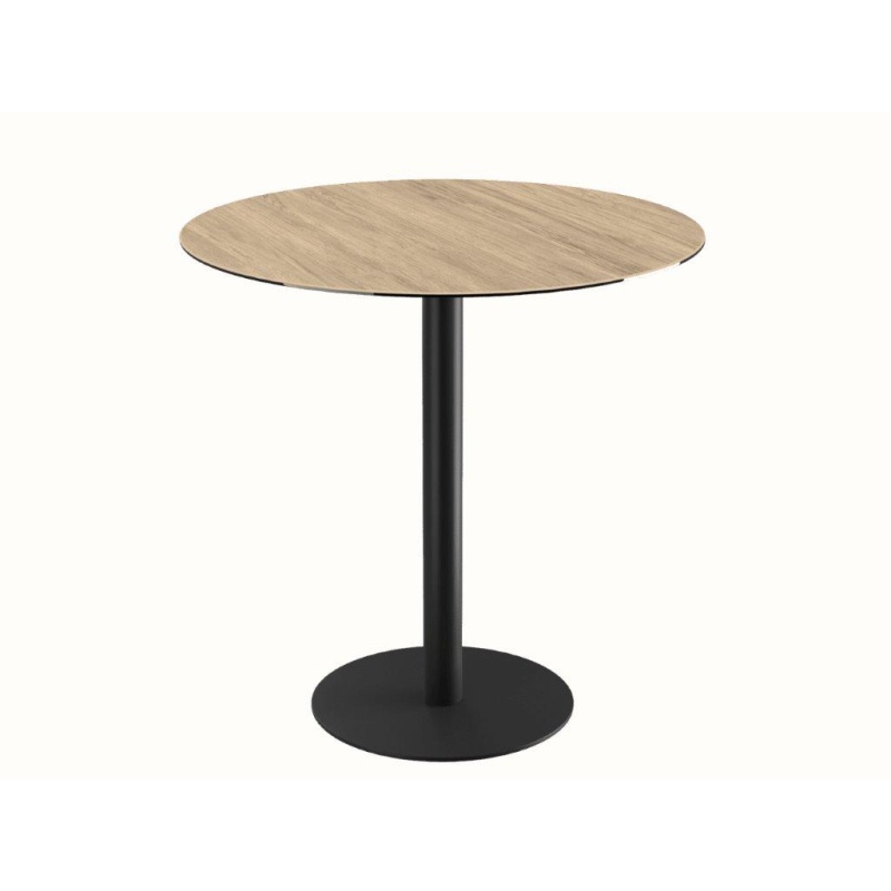 Akante Orlando Bar Table - Light Oak - H 100cm x Dia 75cm In LightOak