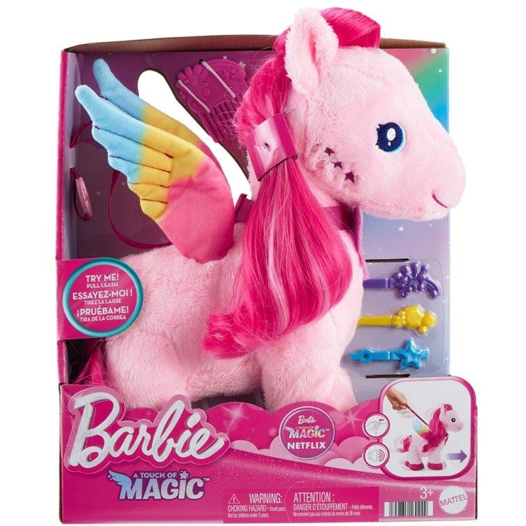 Photos - Role Playing Toy Barbie Touch of Magic Walk and Flutter Pegasus Plush 