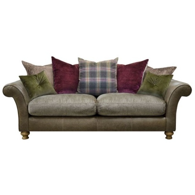 Alexander and James Blake Pillow Back 3 Seater Sofa - Jin/Cal/Aurora - Option 1