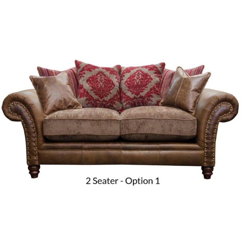 Alexander and James Hudson Pillow Back 2 Seater Sofa - Option 1