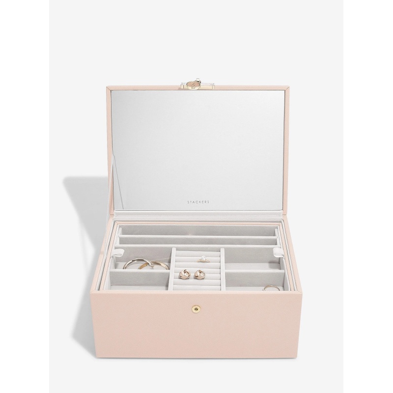 Stackers Two Tone Jewellery Box - Blush