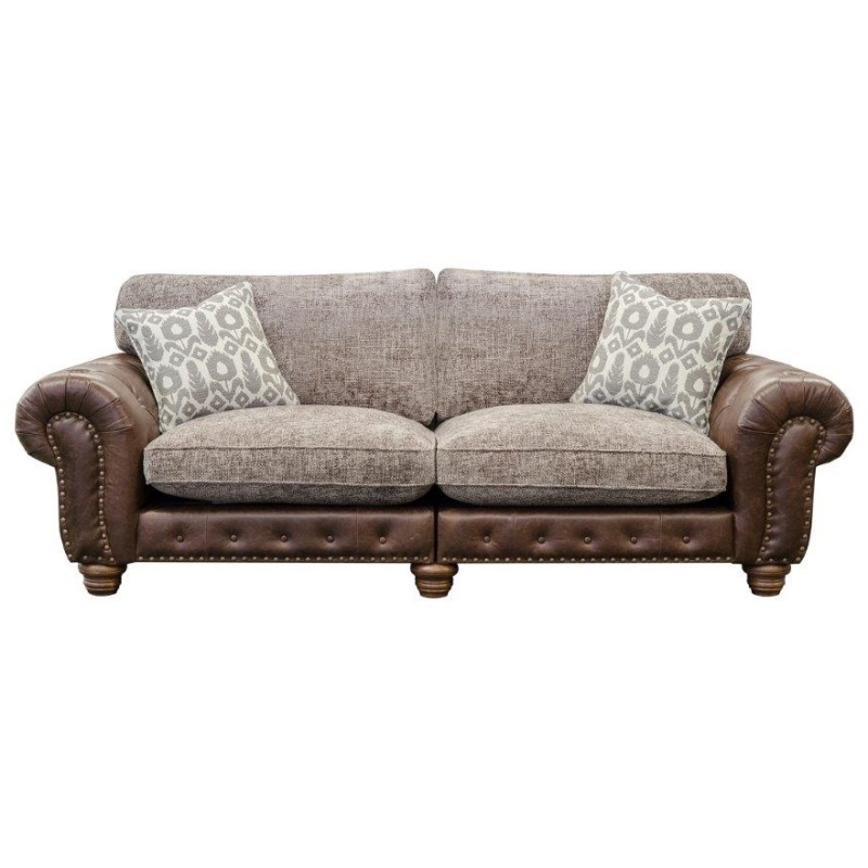 Alexander and James Wilson Standard Back Large 3 Seater Sofa - Aurora/Jin/Cal