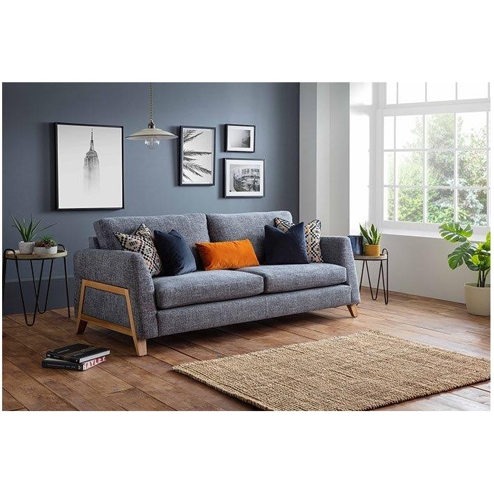 Celebrity Lifestyle Mayfair 3 Seater Sofa - Medium - 3 Seater - Harlequin Cobalt