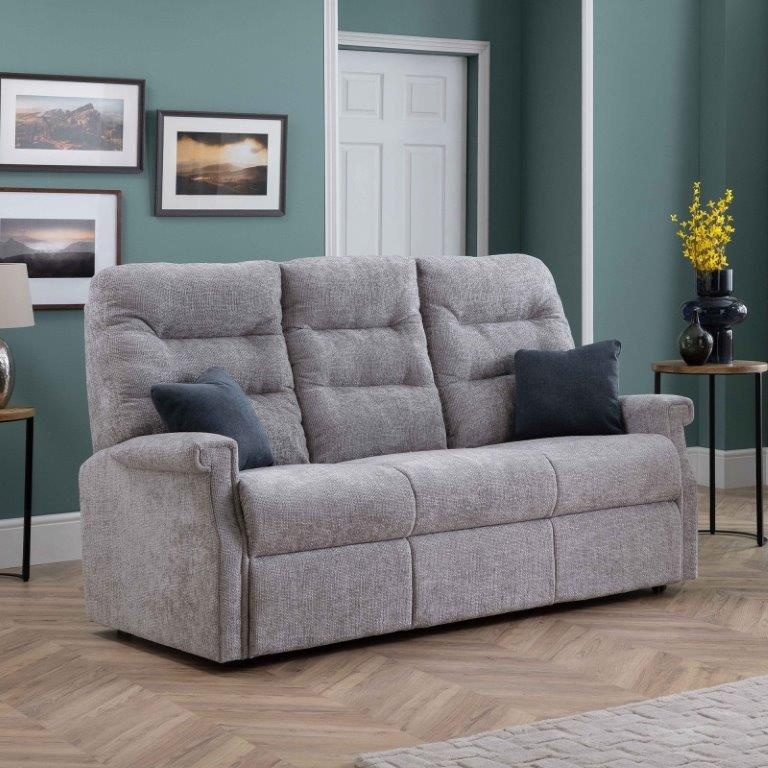 Celebrity Sandhurst 3 Seater Sofa - Leather