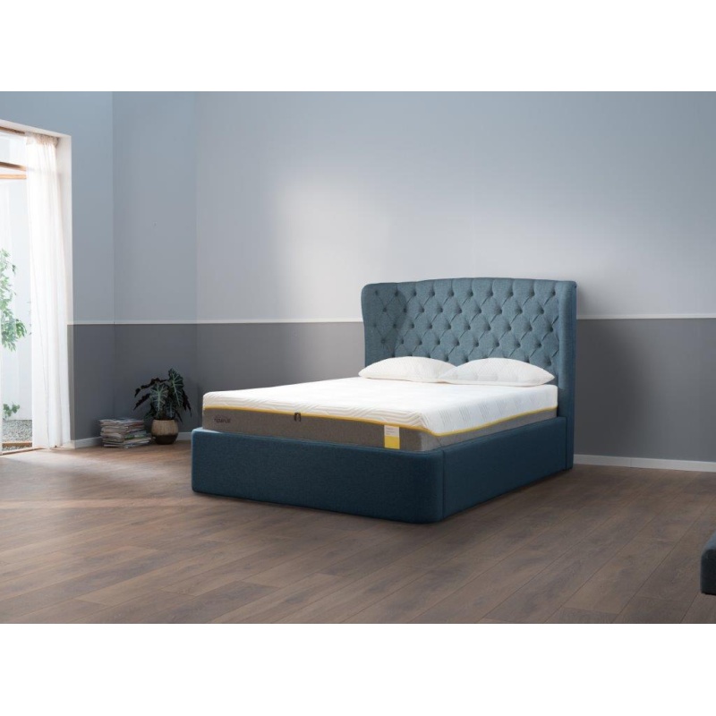 Tempur Holcot Ottoman Bedframe - Shetland Navy - 150cm King