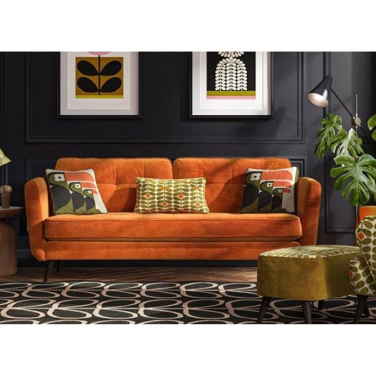 Orla Kiely Ivy 4 Seater Sofa - Large - House Plain Fabric