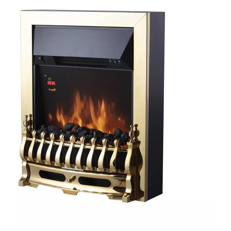 Warmlite WL45049 Whitby Inset Electric Fire - Brass Effect