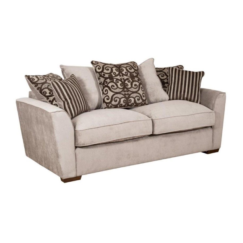 Franklin Pillow Back 3 Seater Sofa - Fabric Grade A