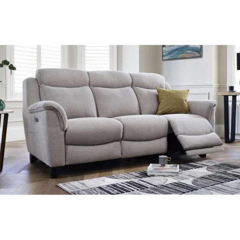 Parker Knoll Manhattan 3 Seater Power Recliner Sofa - 3 Seater - Fabric - Grade A - Single Motor