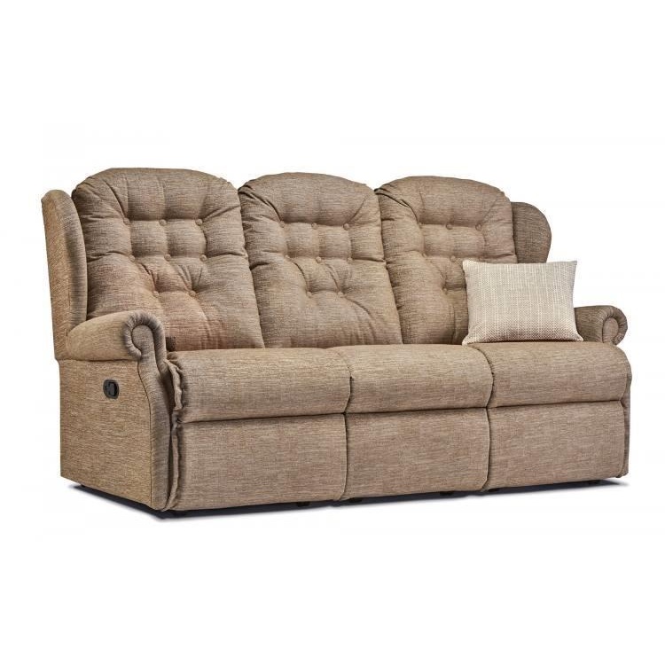 Sherborne Lynton Small 3 Seater Recliner Sofa - Small 3 Seater - Grade 1 Leather - Power