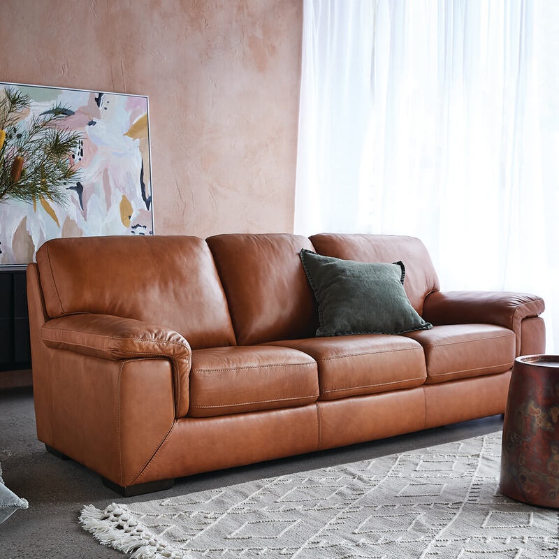 Annie 3 Seater Sofa - Leather