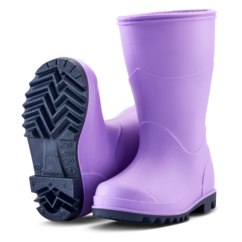 Grubs Berwick Youth Wellington Boots - Lavender - Childrens 6