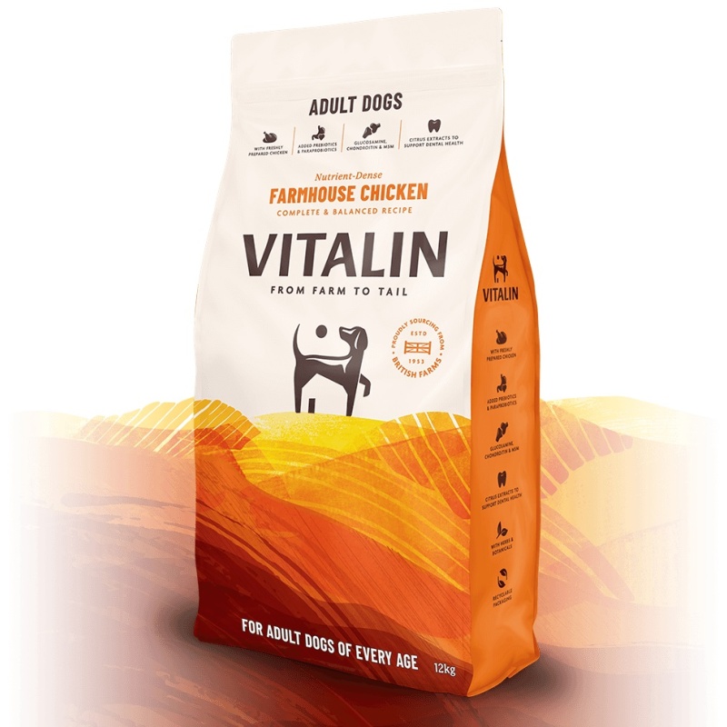 Vitalin Adult Dog Food Farmhouse Chicken - 2kg