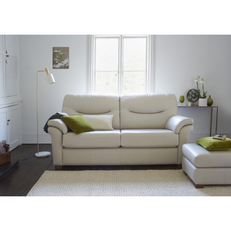 G Plan Washington 3 Seater Sofa - Fabric Grade A - Wooden Feet