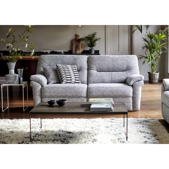 G Plan Seattle 2.5 Seater Recliner Sofa - Leather Grade P - Electric with Lumbar