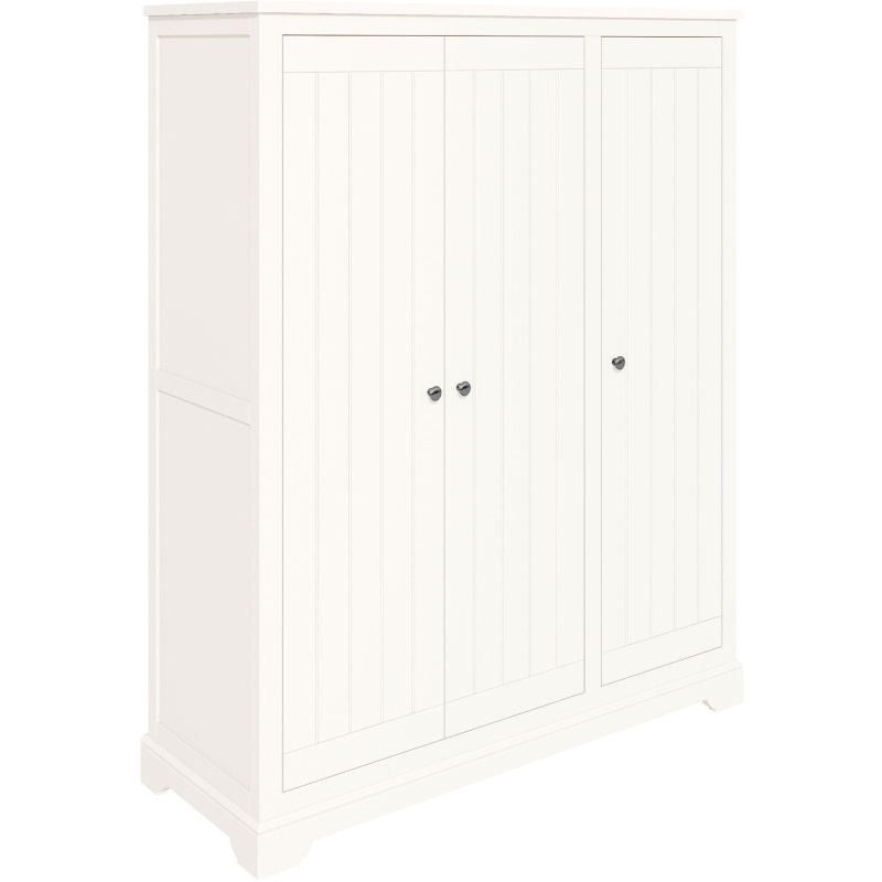 Rouen White Triple Full Height Wardrobe