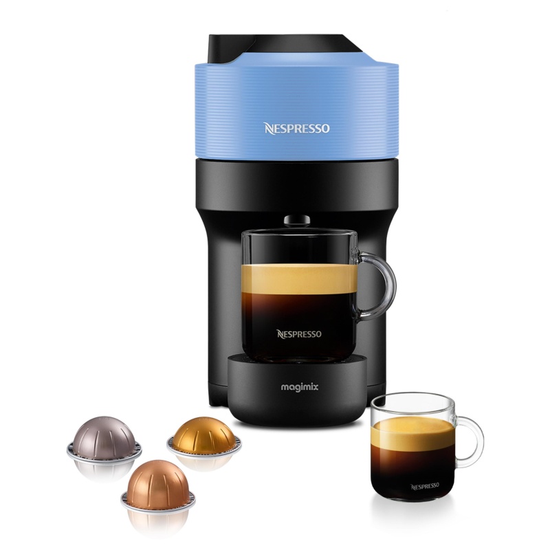 Photos - Coffee Maker De'Longhi Nespresso 11731 Vertuo Pop Coffee Pod Machine 600ml - Pacific Blue 