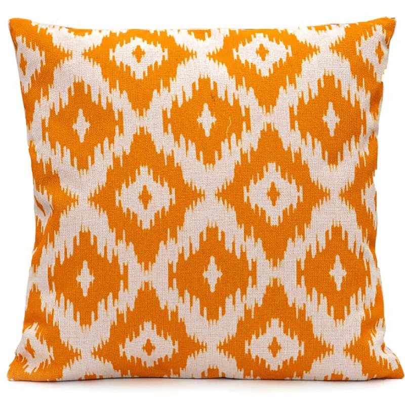 LG Outdoor 45cm Scatter Cushion - Icat Diamonds In Orange