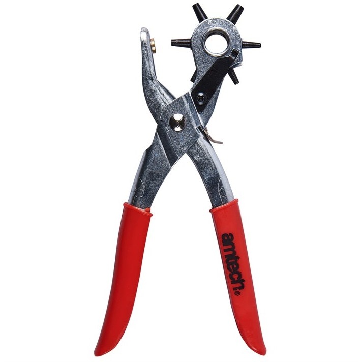 Amtech Revolving Leather Punch Plier In Red