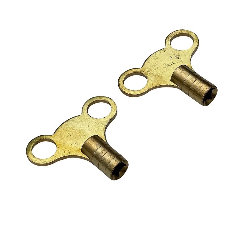 Amtech 2 Piece Brass Radiator Key Set