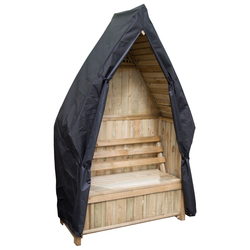 Zest Garden Cheltenham Arbour Cover In Black