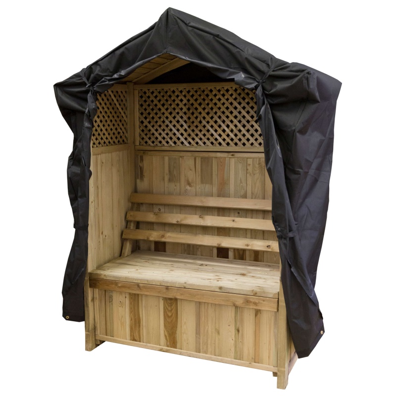 Zest Garden Dorset Arbour Cover In Black