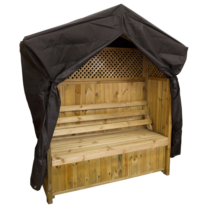 Zest Garden Hampshire Arbour Cover In Black