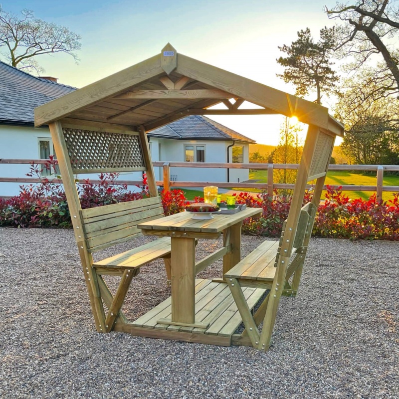 Zest Garden Stirling Wooden Arbour In Natural