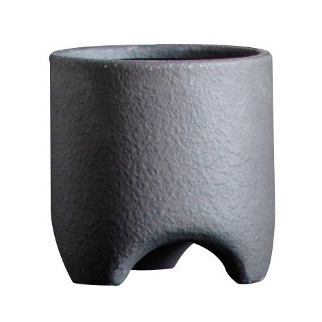 Downtown Jax Small Textured Planter - Black