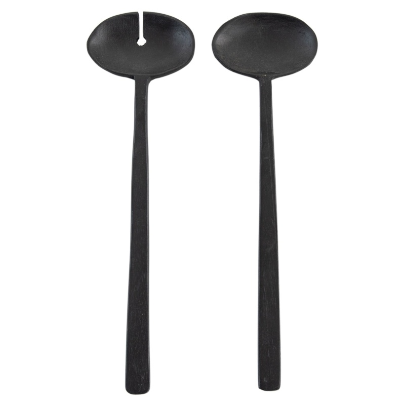 Downtown Lena Salad Servers Set of 2 - Black