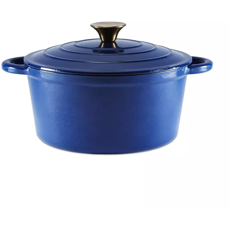 Barbary & Oak Cast Iron 20cm Casserole Blue