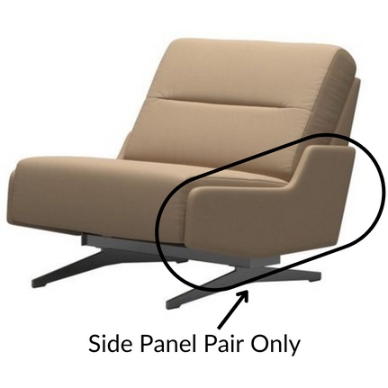 Stressless Stella Side Panel Pair - Batick Leather