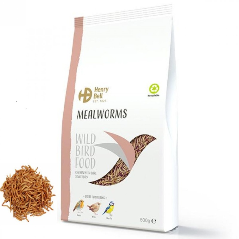 Henry Bell Mealworm for Wild Birds - 100g