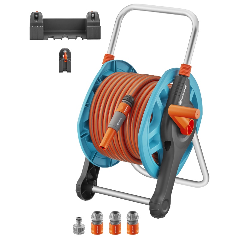 Gardena Gardena Basic Wall Hose Reel Set - 25m