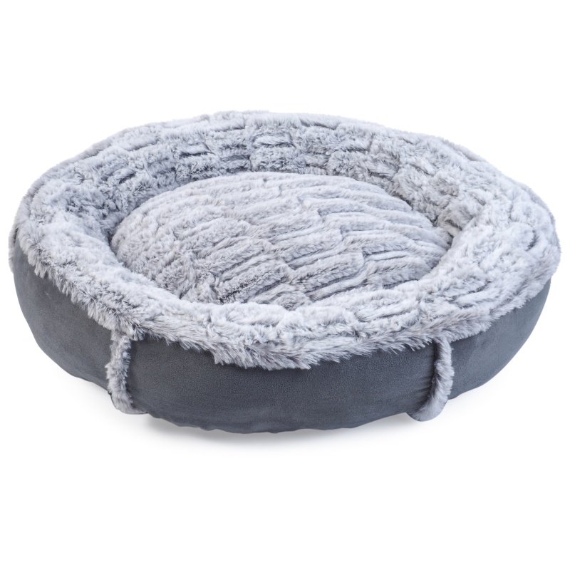 Zoon Pet Komfort Donut Bed 18.5 x 68 x 68cm In Grey