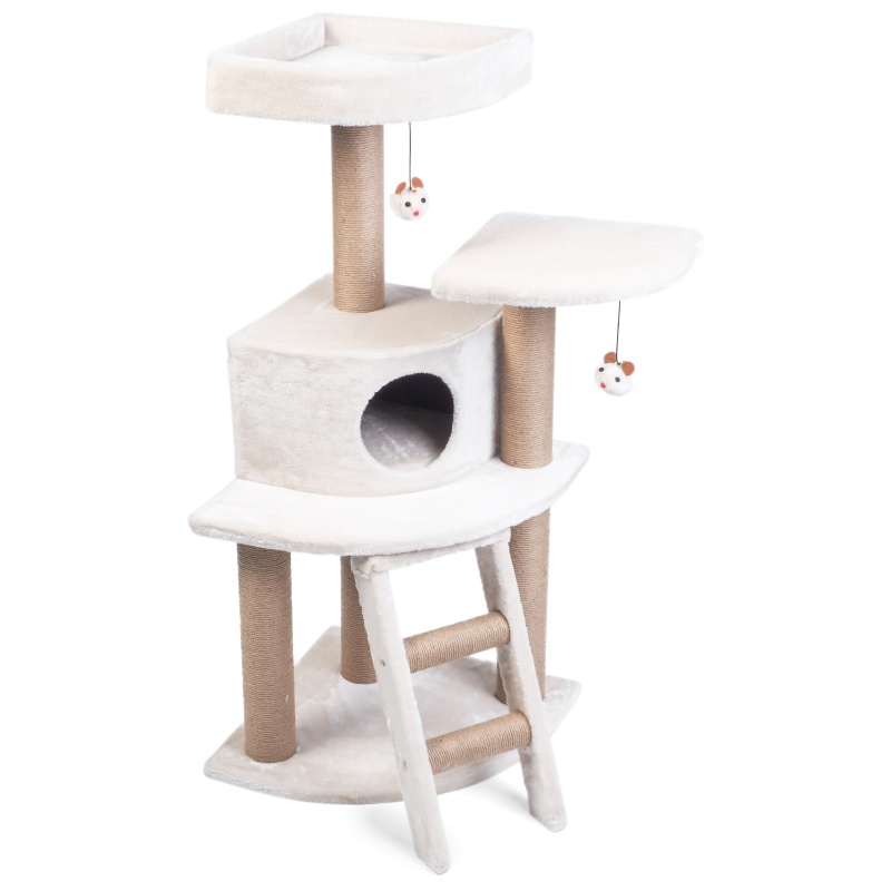 Zoon Pet Deluxe Corner House CatZone - 1.2m In Grey