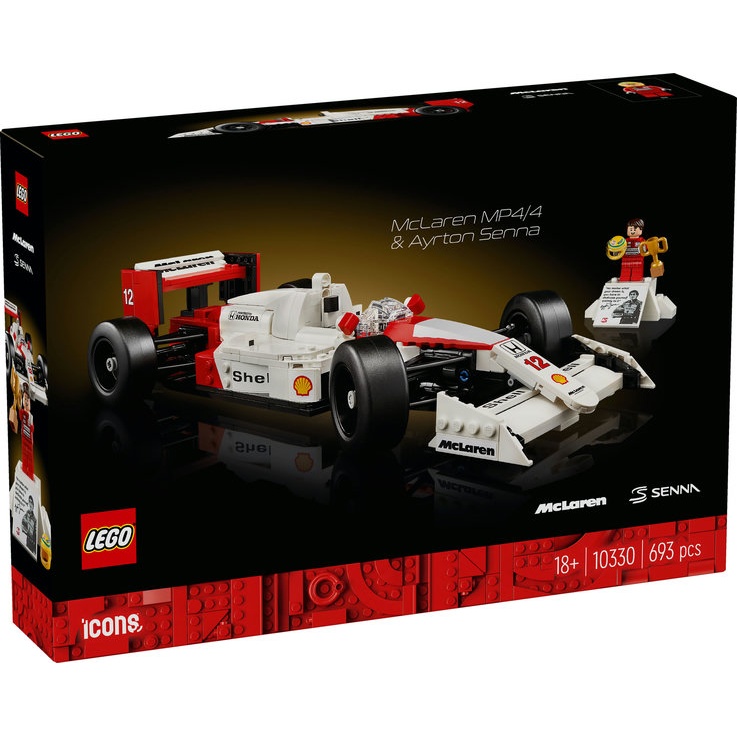 Photos - Construction Toy Lego Icons 10330 McLaren MP4/4 and Ayrton Senna In Multi 