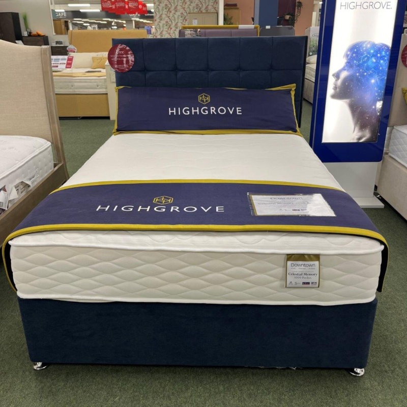 Highgrove Highgrove Celestial Memory 1000 Mattress & Divan Set With Headboard