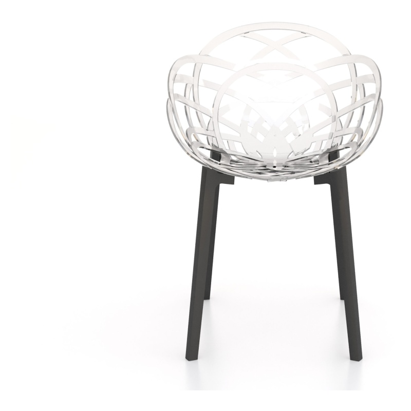 HND Flora Dining Chair - Clear Seat