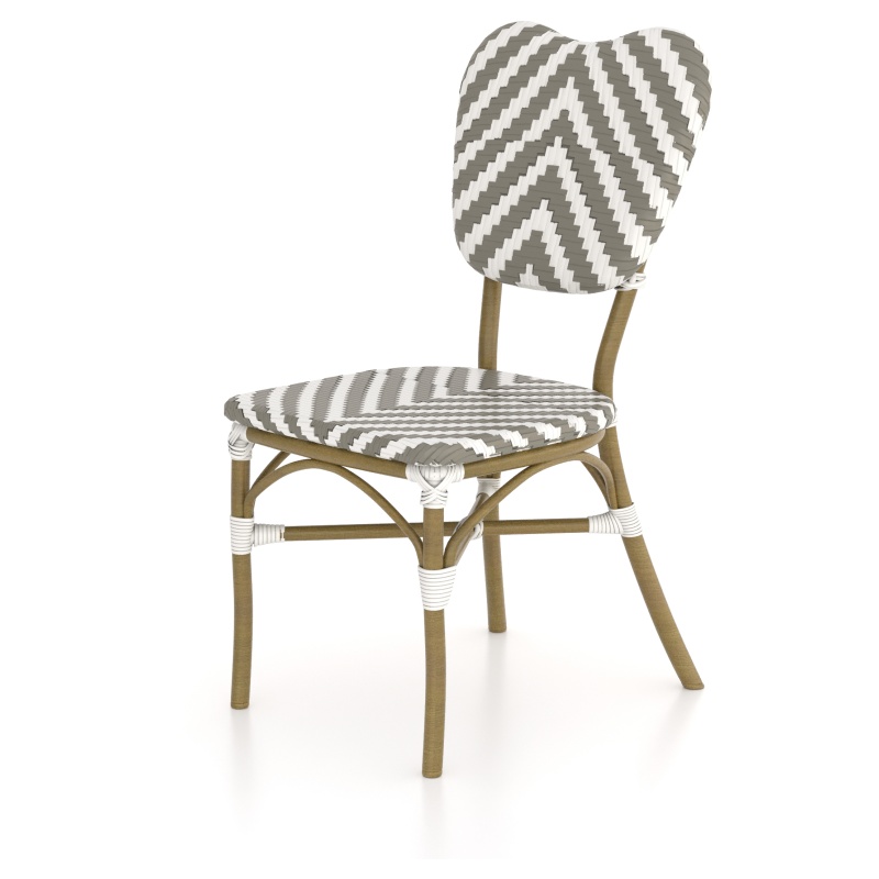 HND Sandy Rattan Dining Chair - Grey/White