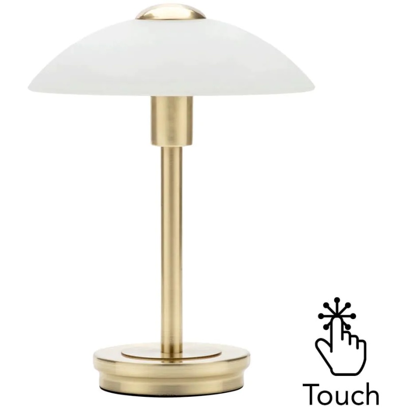 BHS BHS Archie Touch Sensitive Lamp - Satin Brass/Alabaster