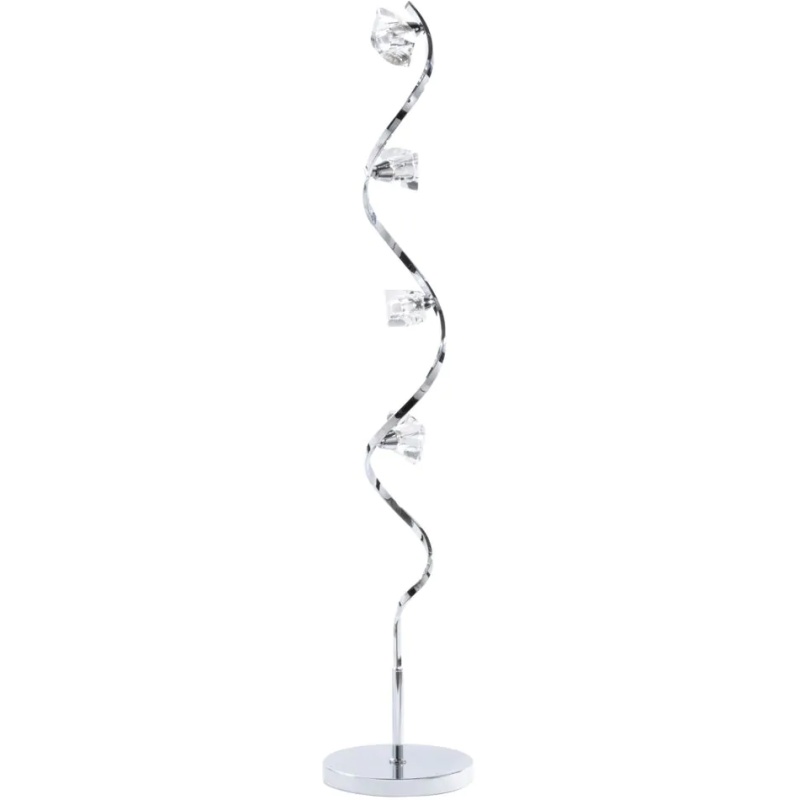 BHS BHS Bella 4 Light Floor Lamp - Chrome/Clear