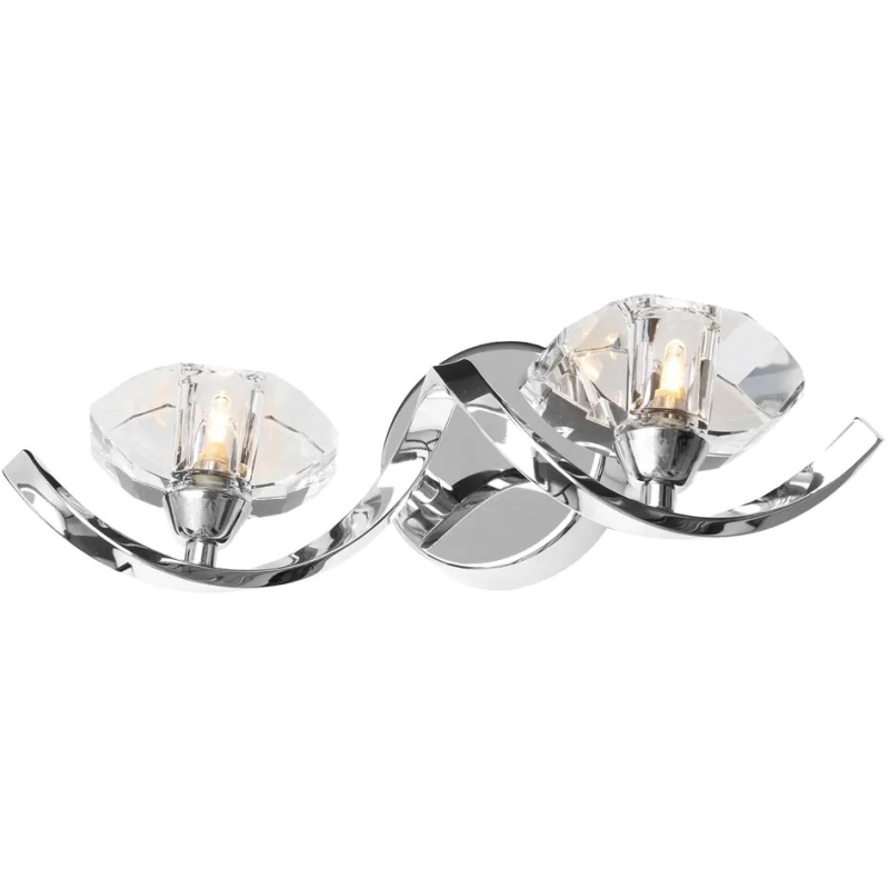 BHS BHS Bella Wall Light - Chrome/Clear