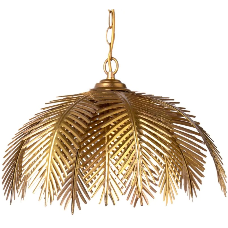 BHS BHS Brookby Palm Ceiling Pendant Light - Satin Brass