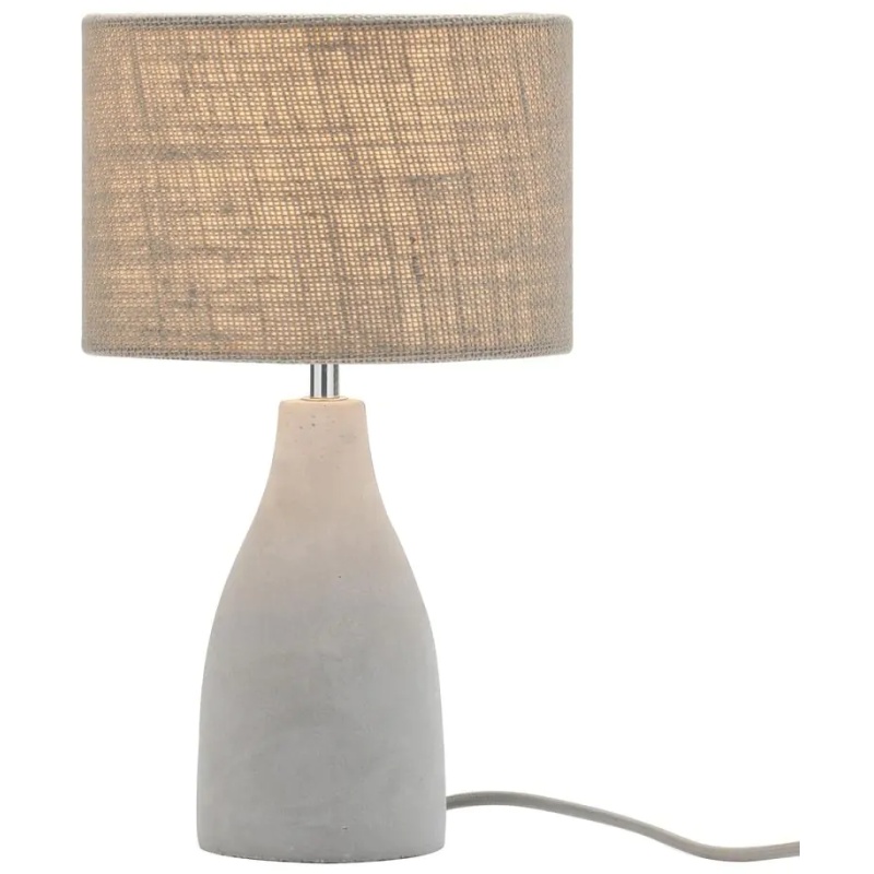 BHS BHS Marcus Concrete Mini Table Lamp - Nickel