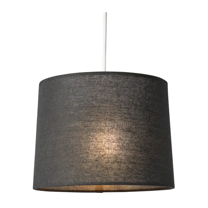 BHS BHS Mira Easy Fit Linen Light Shade 25cm - Black