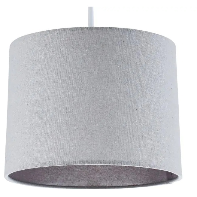 BHS Mira Easy Fit Linen Light Shade 25cm - Grey