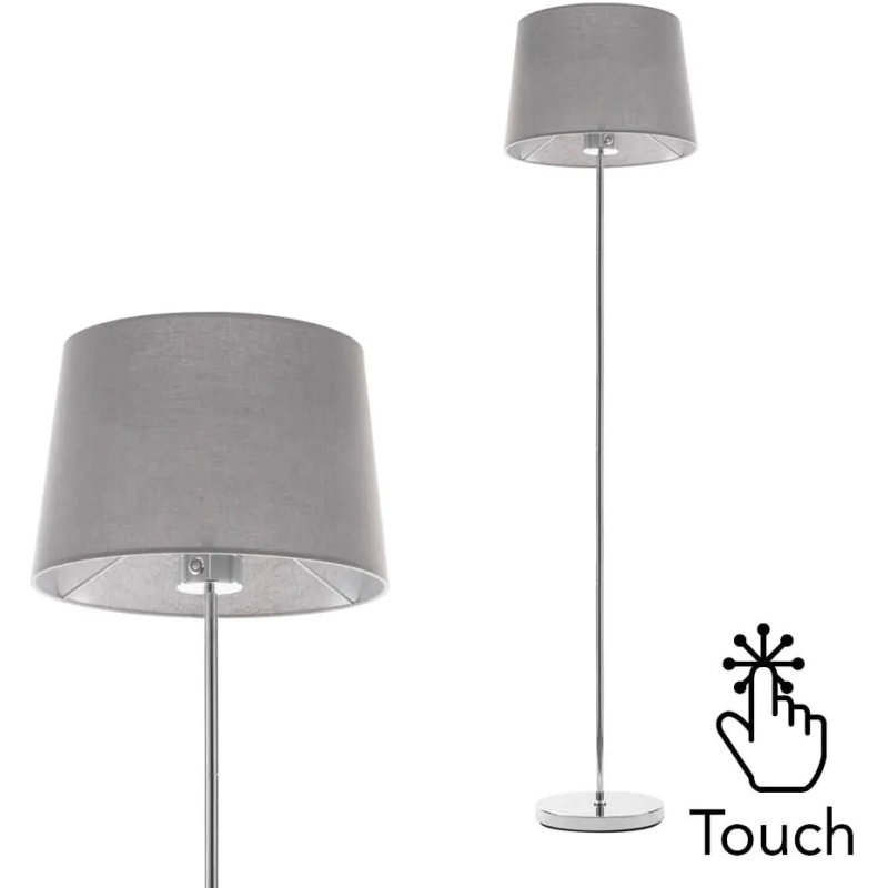 BHS BHS Mira Stem Touch Floor Lamp - Grey