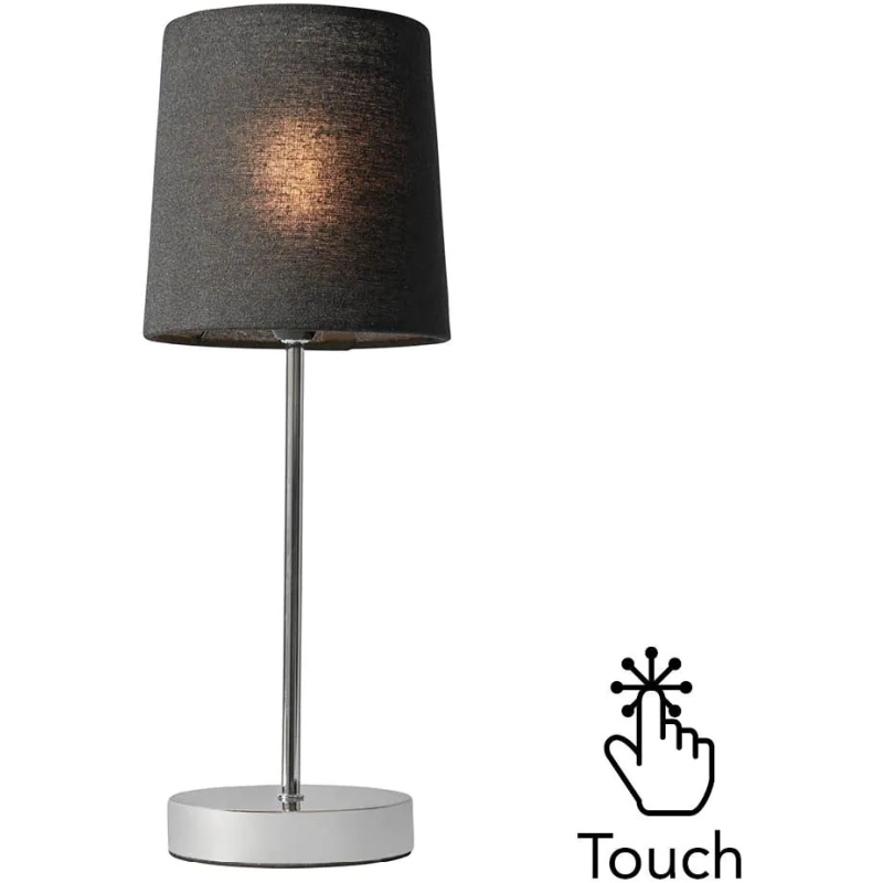 BHS BHS Mira Touch Stick Table Lamp - Chrome/Black